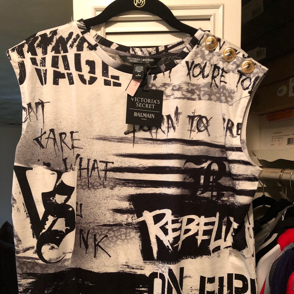 Victoria Secret x Balmain Graphic Tee